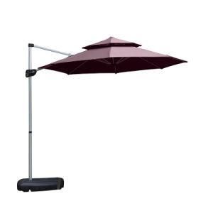Fh-Ru001-30 10 Feet Patio Umbrella Cantilever Parasol Purple