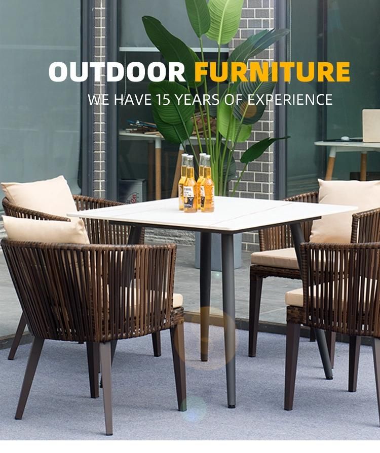 Terrace Furniture Set Combination Outdoor Garden Rattan Table and Chair