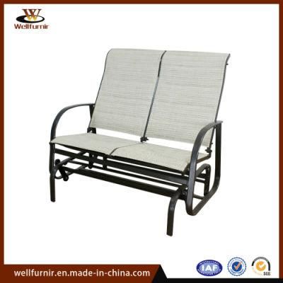 2018 Well Furnir Garden Furniture Outdoor White Sling 2 Seat-Chair