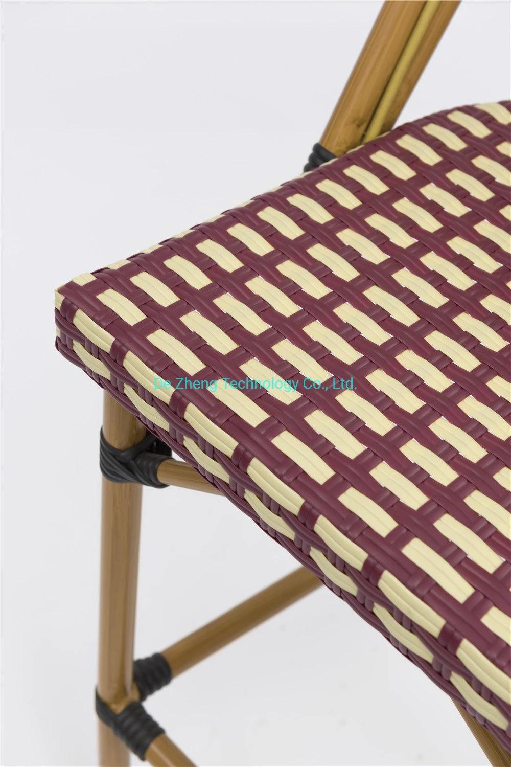Outdoor Garden Furniture Rattan Weaving Aluminum Modern Walerholes Dinging High Bar Rattan Wicker Furniture Sets