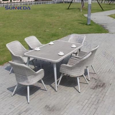 Sunneda High Quality Modern Dining Table and Chair Set with Durable Aluminum Frame
