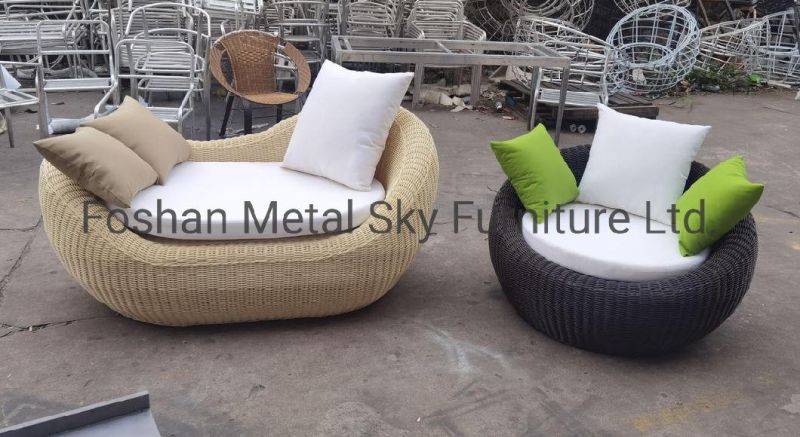 Outdoor Garden Hotel Villa Patio Aluminum Wicker Rope Rattan Sofa