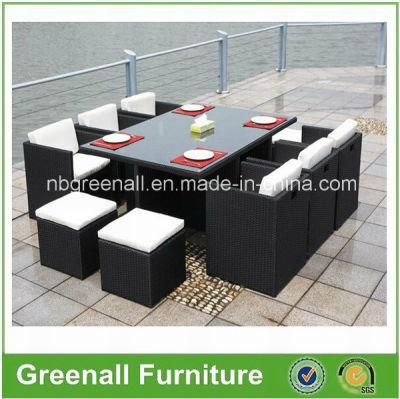 Outdoor Garden Patio 6 Person Cube Dining Rattan Furniture Set