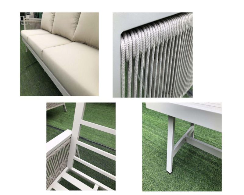 Aluminium+ Rope Aluminium Darwin or OEM by Sea Sectional Sofa Outdoor