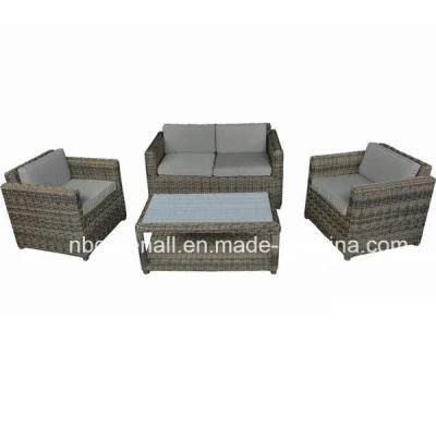 Round Rattan Wicker Sofa Hotel Living Room Outdoor Furniture Sets (GN-9023S)