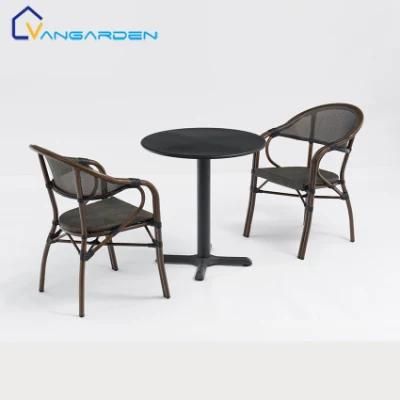 5 PCS Patio Furniture Metal Chairs and Table Sets Garden Outdoor Furniture