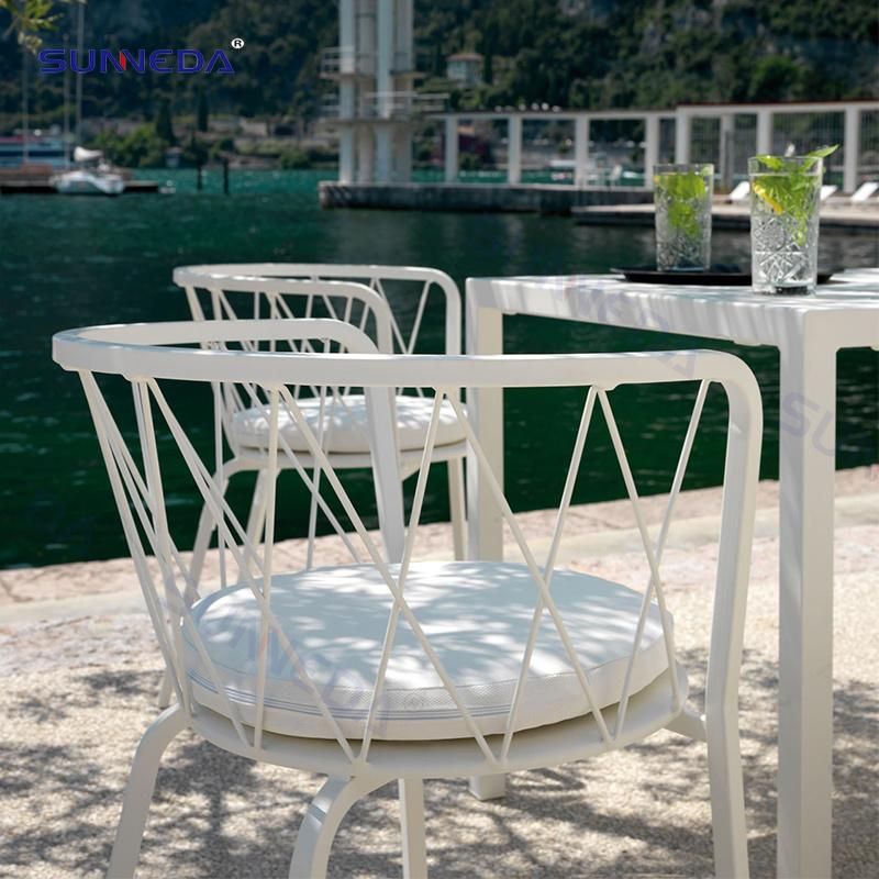Villa Garden Furniture Aluminum Frame Outdoor Leisure Sofa Set