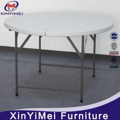 2016 White Cheap Portable Round Plastic Table