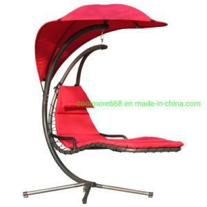 Top Selling Hanging Helicopter Dream Lounger Chair Arc Stand Swing Hammock Chair Canopy Tan