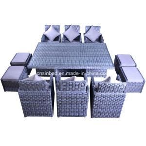 Indoor &amp; Outdoor Rattan Furniture for Garden / Living Room with 6 Seater / SGS (5007)