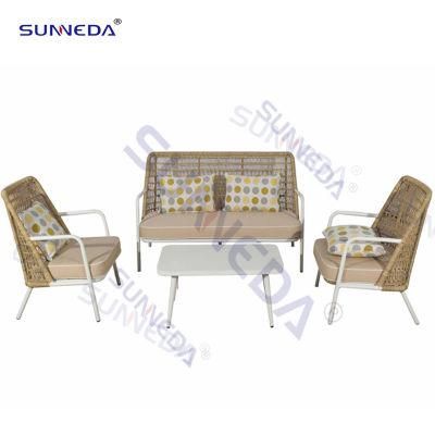 Rustic Style Outdoor Furniture Corded Waterproof and Wearable Sofa Set
