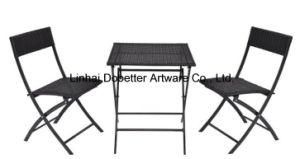 3PCS Steel Deluxe Rattan Set