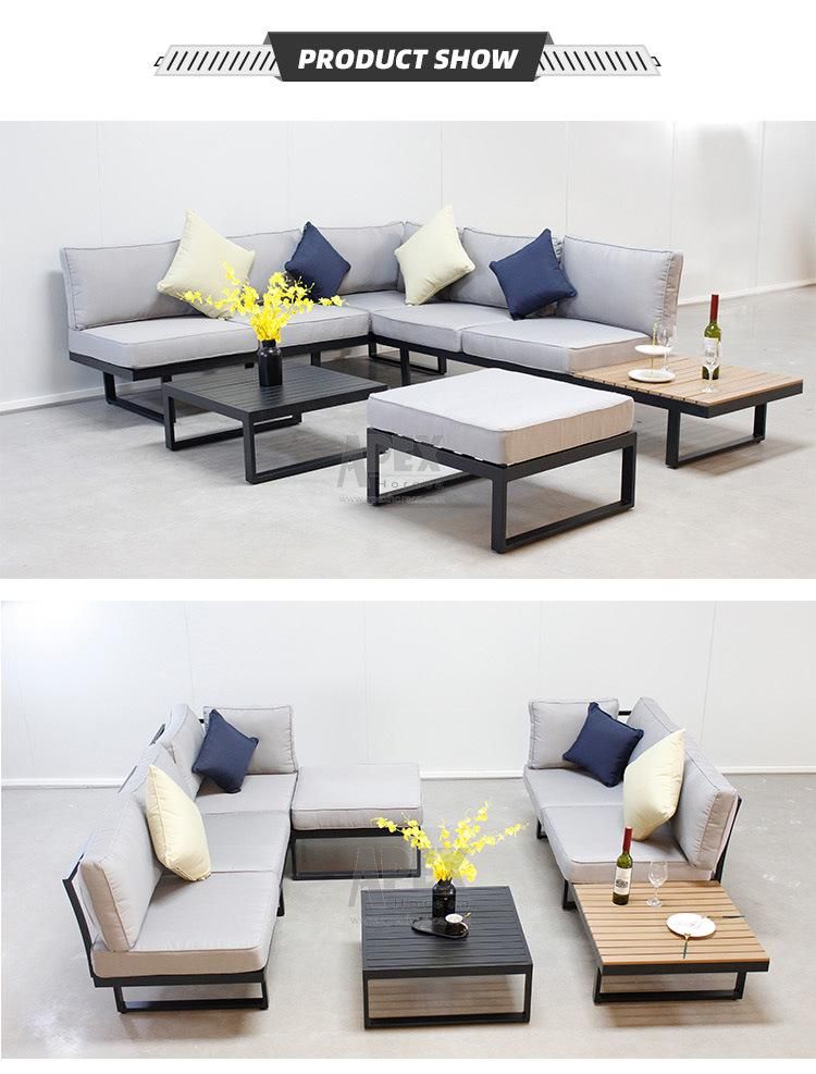 Wholesale Garden Set Aluminum Sectional Outdoor Patio Furniture Sofa Sets