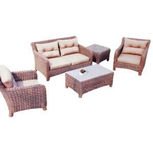 Garden Outdoor Aluminum Rattan Wicker Conversation Furniture Sofa Set
