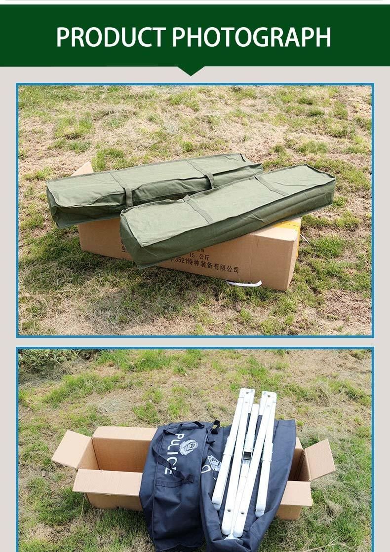 Super Lightaluminum Alloy Folding Bed Outdoor Portable Bed for Army Multifunctional Lunch Break Bed