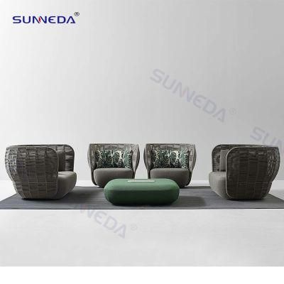 Leisure Garden Set Outdoor Furniture Sofa Simple Two-Seat Outdoor Rattan Furniture Sofa Set