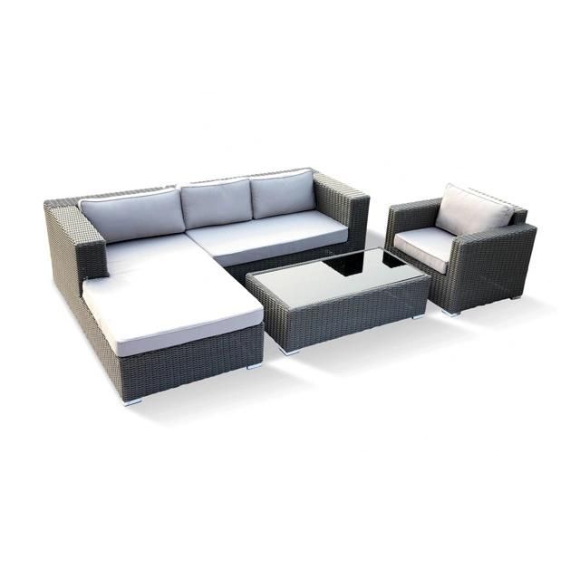 F - Garden Furniture Aluminum Rattan Sofa Set (CF897)