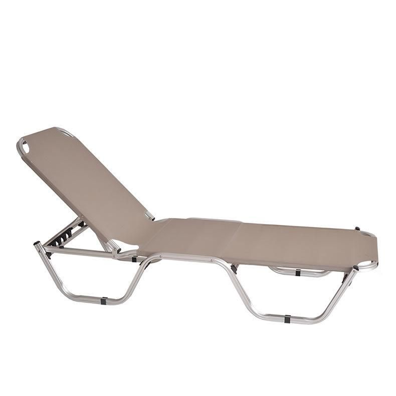Aluminum Outdoor Sun Chair Pool Chaise Lounge Chair with Armrest