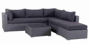 Outdoor Garden Rattan Wicker Furniture Square Shape Lounge Sofa Set