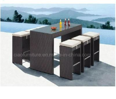 Patio Furniture Rattan Bar Set for Outdoor Furniture