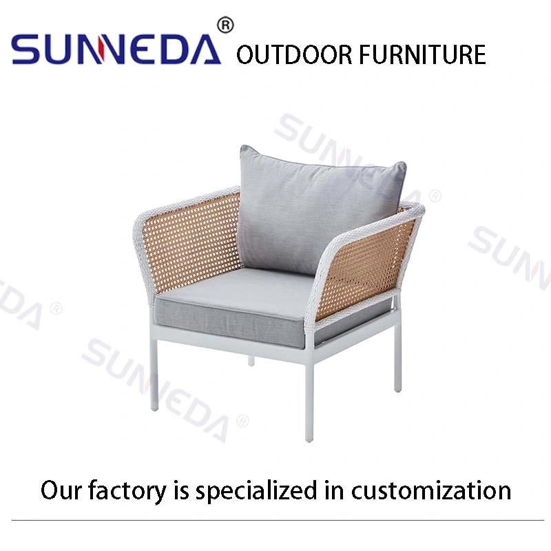 Hollow Carved Design Morden Outdoor Garden Furniture Creativity Woven Sofa Set