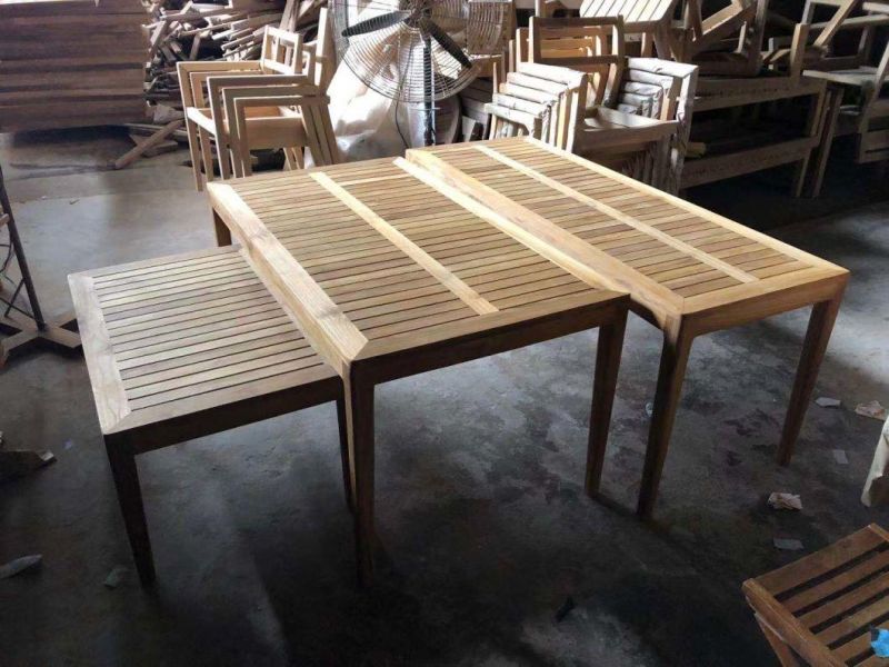 Modern Hotel Outdoor Furniture Teak Table for Patio Use