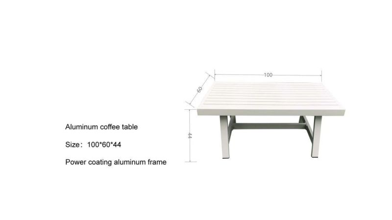 New Aluminium+ Rope Darwin or OEM by Sea Outdoor Sofa Set