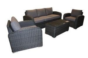 4PCS Outdoor Garden Rattan Wicker Furniture Conversation Sofa Set