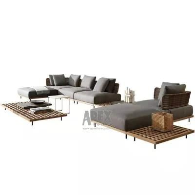 Top-Quality Luxury Home Furniture Wooden Living Room Sofa Set