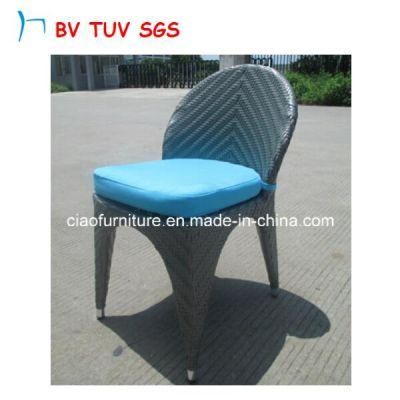 Fishtail Weaving Outdoor Rattan Chair Without Armrest