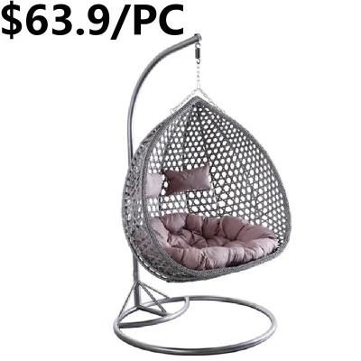 Comfortable Egg Furniture Rattan Patio Garden Outdoor Hanging Swing Chair