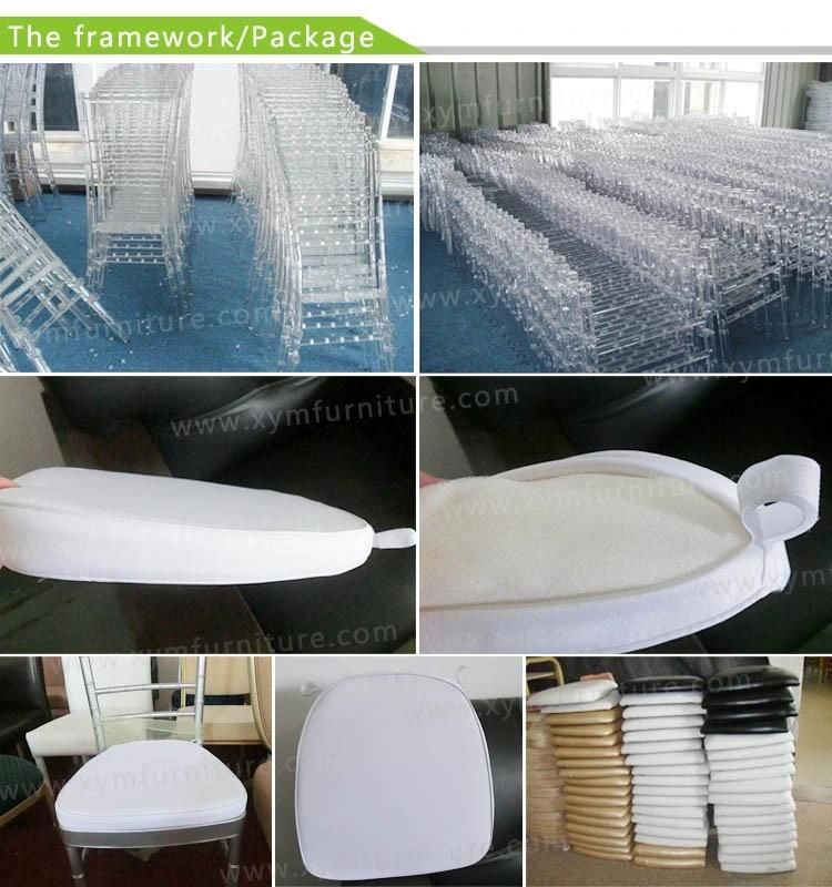 Plastic Resin Clear Transparent Dining Chiavari Chair