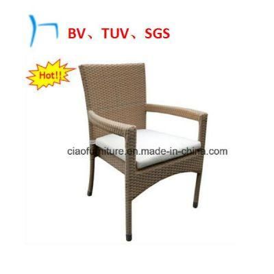 Garden Furniture Handmade Synthetic Rattan Stackable Chair (2042)