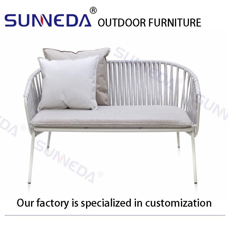 New Design Simple Style Waterproof Hotel Restaurant Courtyard Sofa Armchair Set