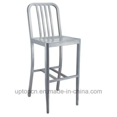 Popular Navy Aluminum Footrest High Bar Chair (SP-OC622)