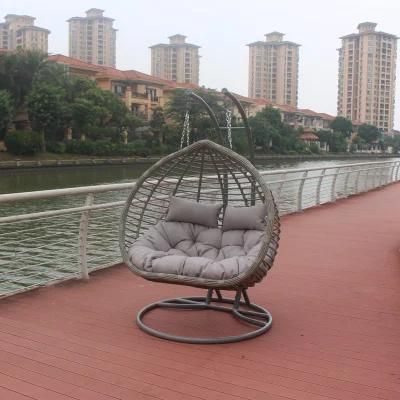 Casual Outdoor Hanging Chair PE Rattan Wicker Double Seater Swing Chair