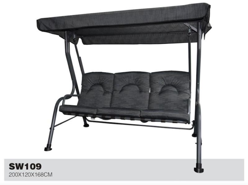 Luxury Textilene Three People Swing Chair