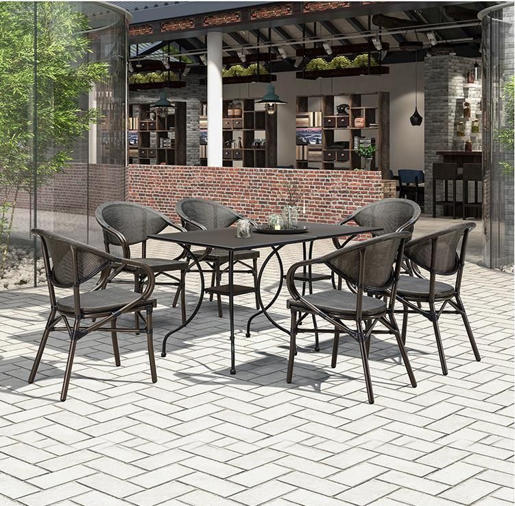 Wicker Chair Outdoor Garden Table and Chair Combination Balcony Three-Piece Set