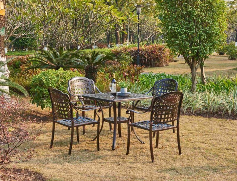 Factory Price Cast Aluminum Durable Table