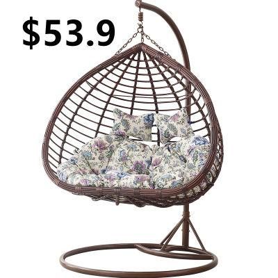 Comfortable Garden Outdoor Wedding Plastic Hanging Swing Rattan Egg Chair