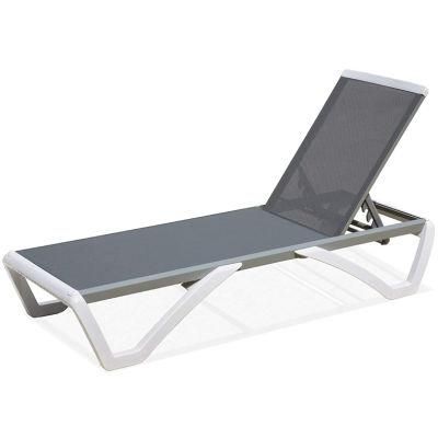 Adjustable Outdoor Furniture Aluminium Lightweight Beach Chaise Sun Lounger