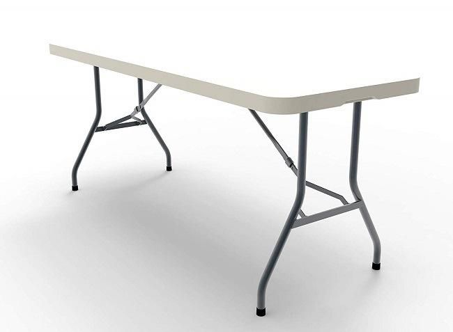 8FT Outdoor Camping Rectangle Balcony Portable White Plastic Folding Table