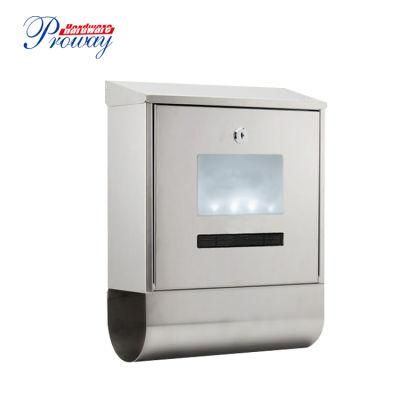 New Design Solar Stainless Steel Mail Box