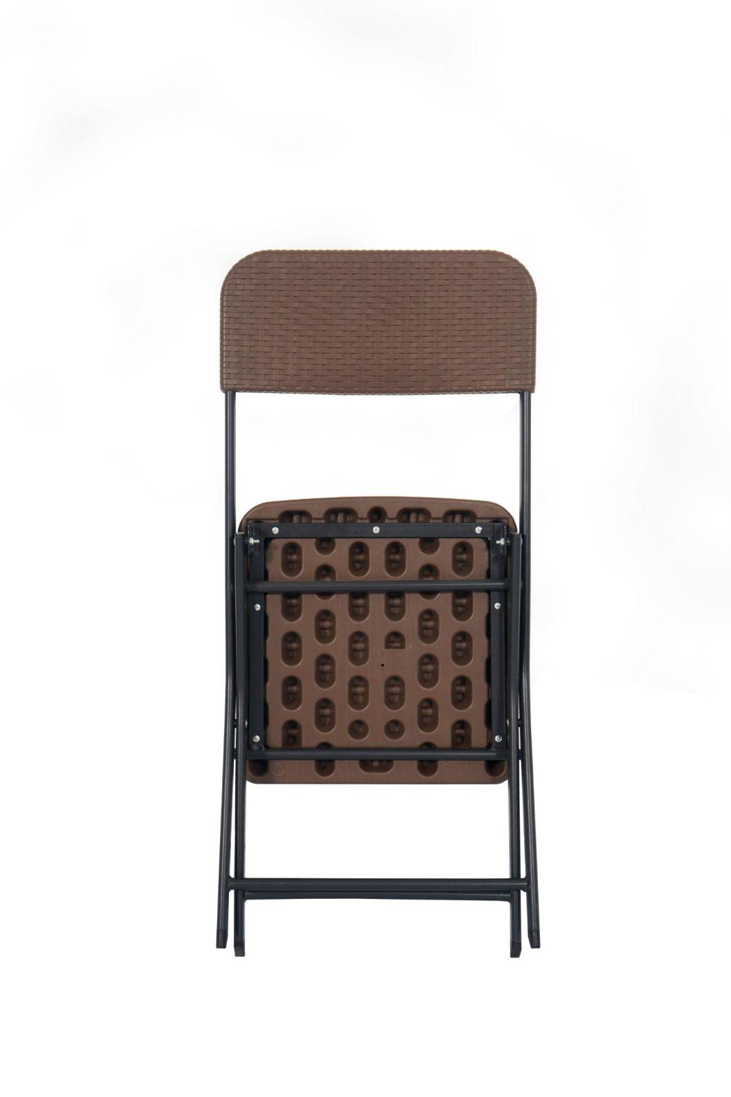 Plastic Coffee Chair/Rattern HDPE Chair/Assembled Outdoor Chair/Rattern PE Plastic Chair