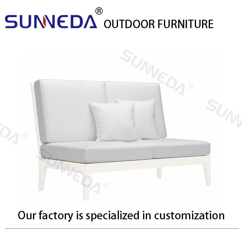 Popular Sectional Comfortable Durable Aluminium Alloy Foam Sofa Outdoor Furniture