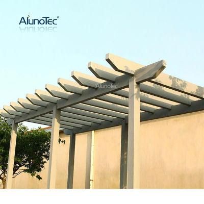 AlunoTec Motorized Covered Roof Waterproof Pergola Covers Metal Pergola