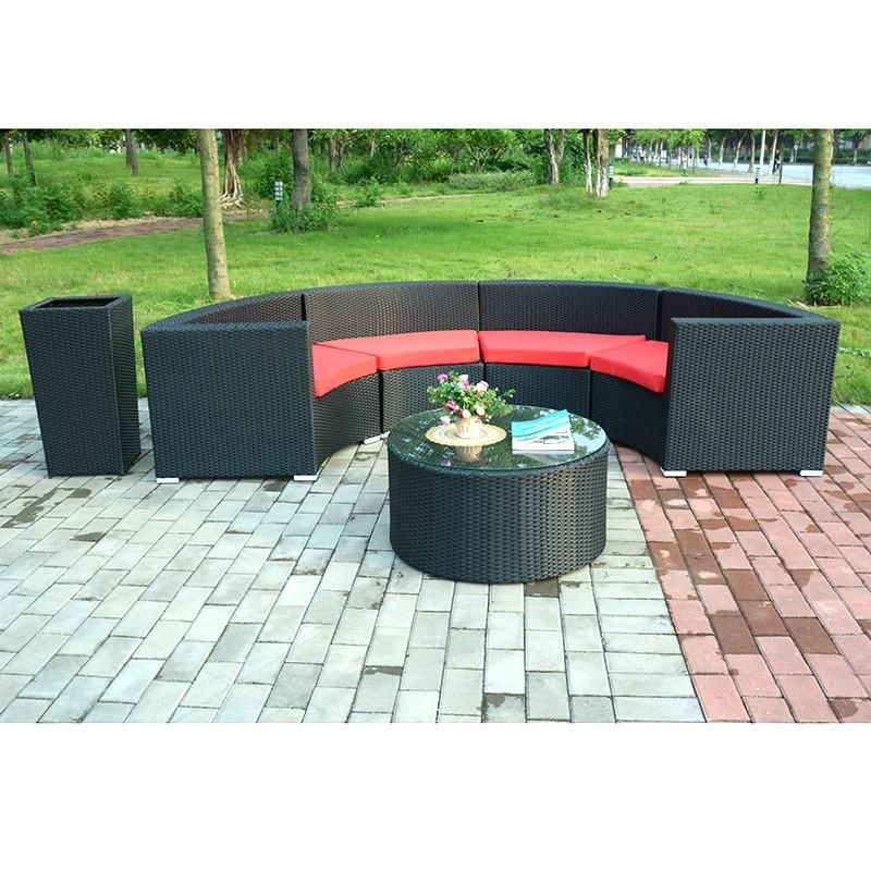 Aluminum Alloy Frame U Shape Leisure Living Room Furniture L Shape Sofa