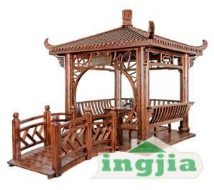 Solid Wood Patio Garden Leisure Outdoor Gazebo (SC-D002)