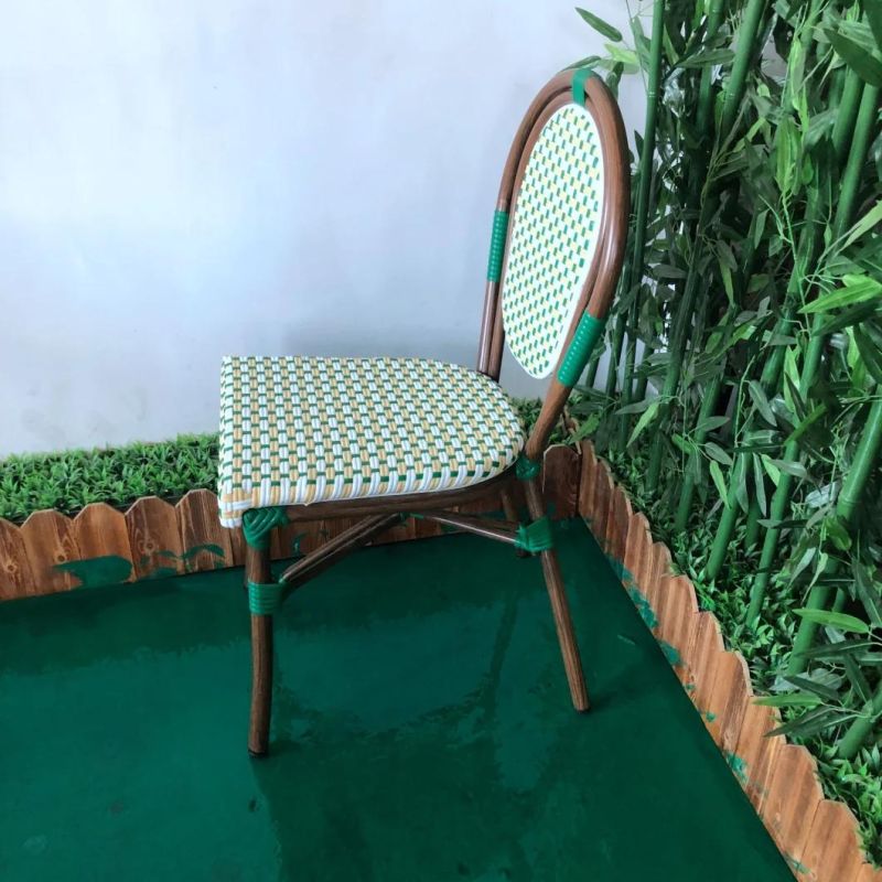 Hotel Furniture Outdoor Synthetic Metal Rattan Dining Chair