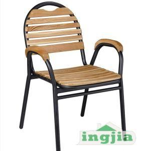 Aluminium Wooden Outdoor Garden Table and Chair (JC-50)